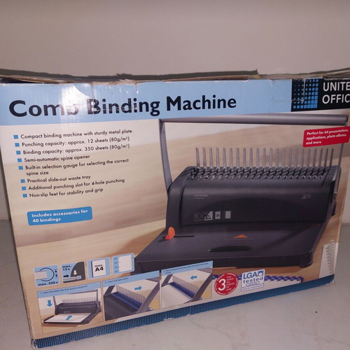 Star Binder plastic spiral binding machine like new