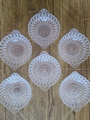 Vintage set of 6 dessert plates from the 60s like new, 12cm