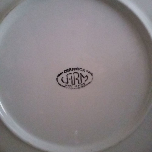 Christmas plates used, set of 2, glass and ceramic