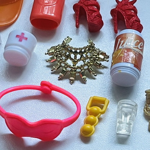 Doll accessories like new, colorful set
