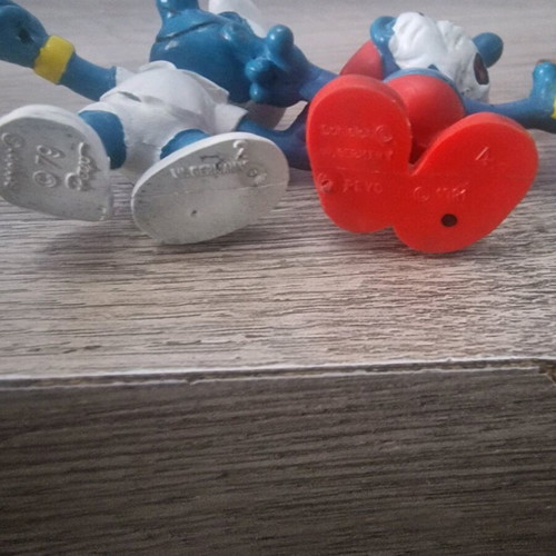 Peyo Smurfs used, two from 1981
