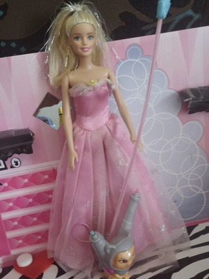 Barbie doll Starlight Adventure with space dog and pink dress