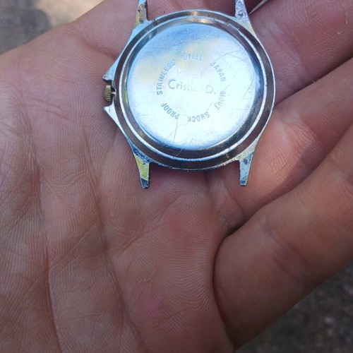 Cristian D Japan Movt wristwatch like new, gold and silver