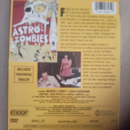 Astro Zombies DVD like new, thriller horror