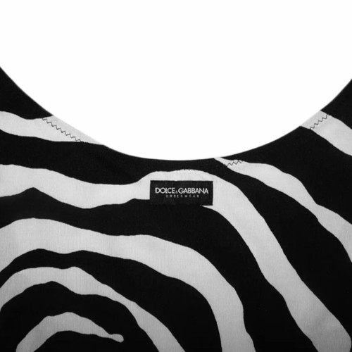 Dolce & Gabbana zebra print top new, black and white, size M