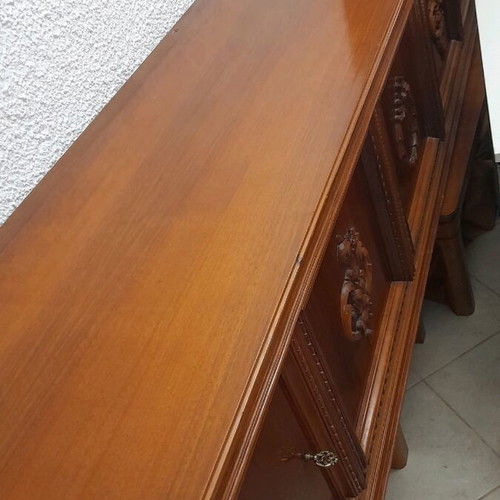 Collectable wooden handmade antique buffet