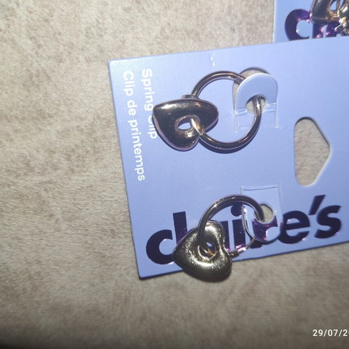 Claire's earrings set 2 new pairs gold color