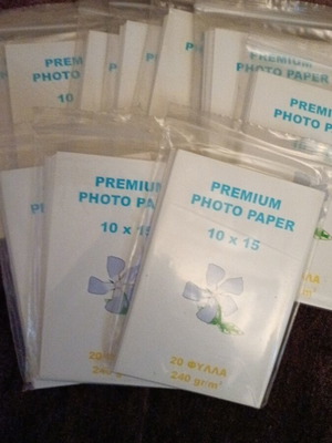 Photo paper new, pack of 12, 10x15 cm, premium quality