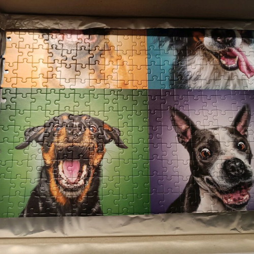 Trefl Puzzle 1000 pieces like new with dog theme