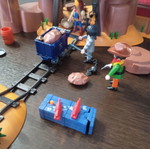 Playmobil Western ορυχείο μεταχειρισμένο, μπλέ κιβώτιο δεν λειτουργεί