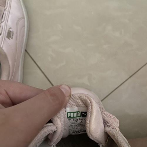 Puma women's athletic shoes used, pink, size 37