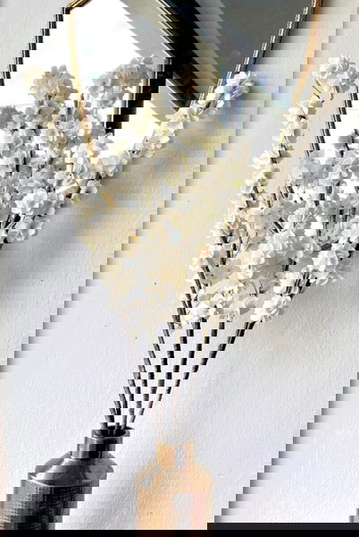 5 λουλούδια foam, με άνθος σε άσπρο χρώμα…!!