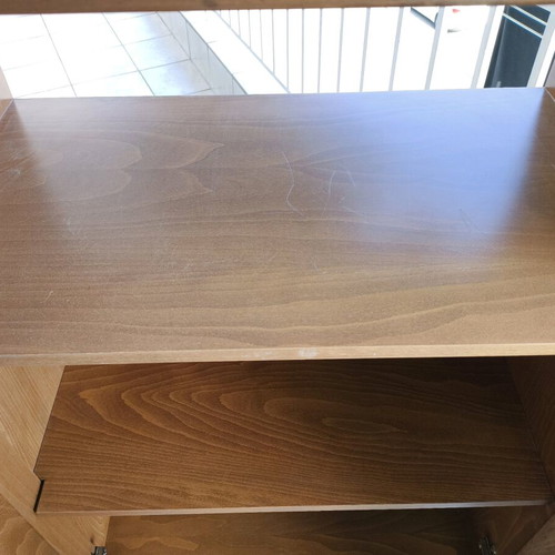 TV cabinet with cupboard and shelf
