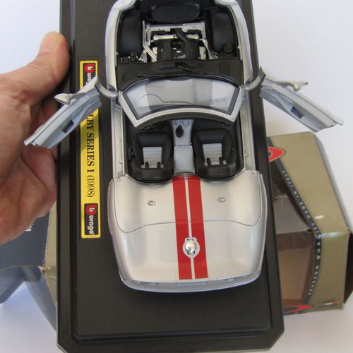 Bburago Shelby Series 1 1999 model like new with original box and base