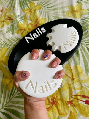 Nails Viewer βάση επίδειξης με θήκη αποθήκευσης κατόπιν παραγγελίας