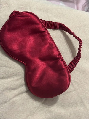 Sleep mask red satin new
