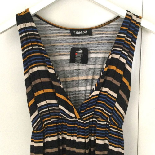 Striped midi dress Paranoia new, medium size, multicolor