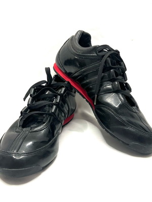 Y-3 Yoshi Yamamoto x adidas кожени спортни обувки употребявани, номер 38, черно и червено