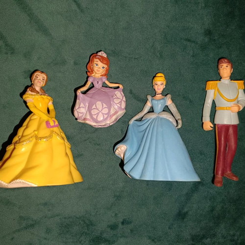 Disney Princess Bullyland figures used, pack of 4