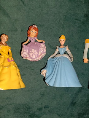 Disney Princess Bullyland figures used, pack of 4