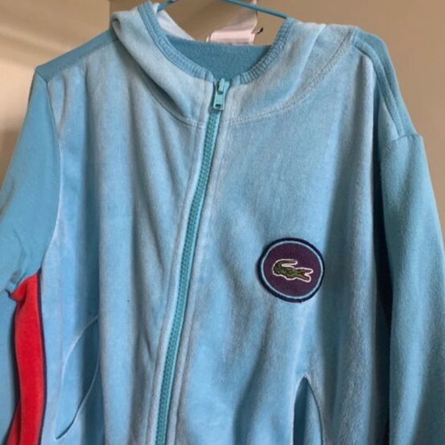 Lacoste jacket used, size S, blue