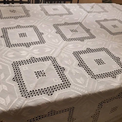 Lefkadian embroidered handmade tablecloth new unused
