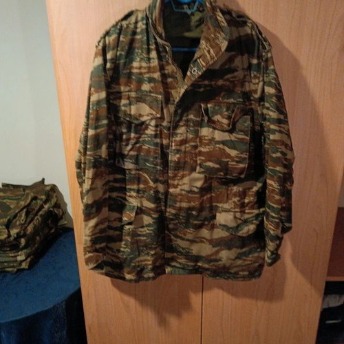 Greek camouflage jacket size L used without lining