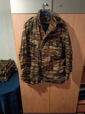 Greek camouflage jacket size L used without lining