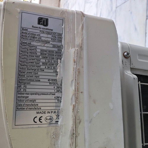 Aircondition F&U FVIN-12082/FVOT-12083 12.000 BTU used