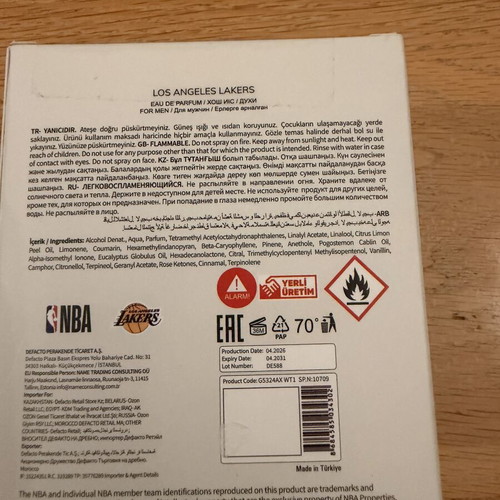 NBA Lakers authentic sealed perfume