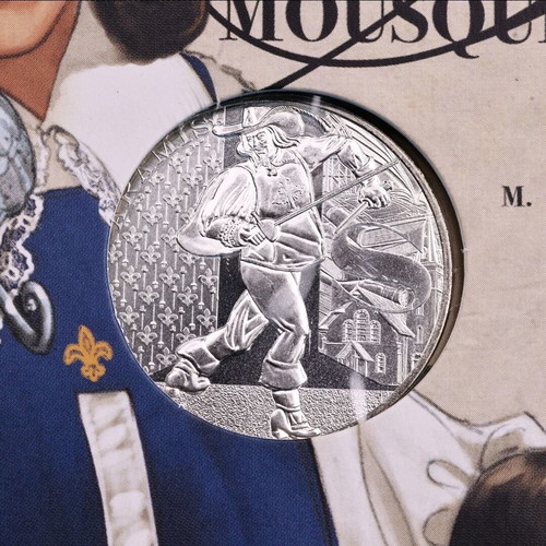 Silver coin 10 euros Monnaie de Paris "The Three Musketeers" Aramis new