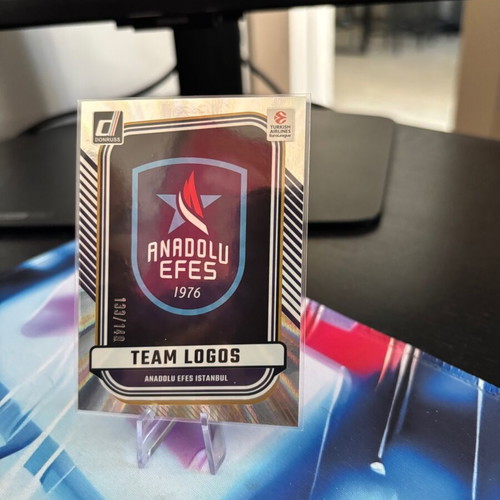 Panini Donruss EuroLeague 2024-25 Anadolu Efes Istanbul Team Logo #6 Laser Parallel card like new