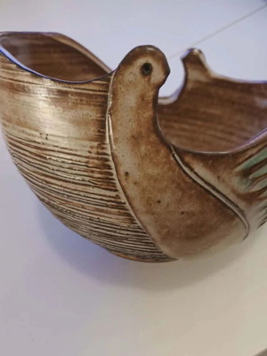 Vintage Handmade Ceramic Bowl Pyrolithos like new