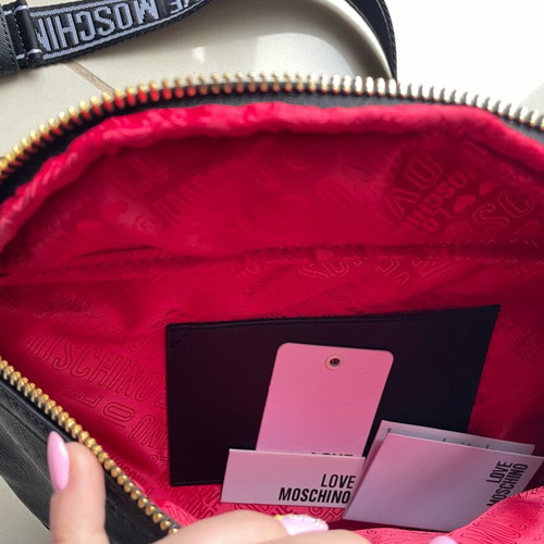 Love Moschino waist bag new, black and red