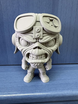 Eddie Pilot Iron Maiden fan art figure 15 cm new, 3D printed