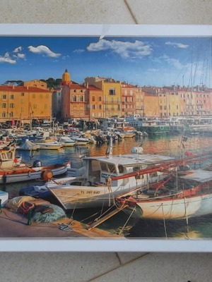 Παζλ 1500 τεμαχίων παλαιό λιμάνι του Saint Tropez σαν καινούργιο
