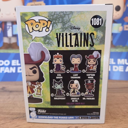 Funko Pop Disney Villains #1081 Captain Hook new vinyl figure