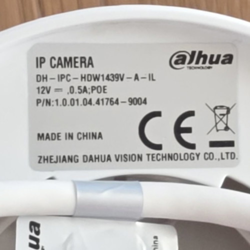 Dahua 4MP Smart Dual Light Security Camera DH-IPC-HDW1439V-A-IL like new