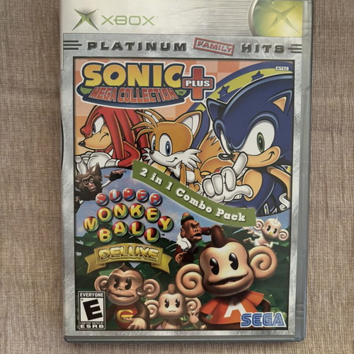 Sonic Mega Collection Plus & Super Monkey Ball Deluxe Xbox Original game
