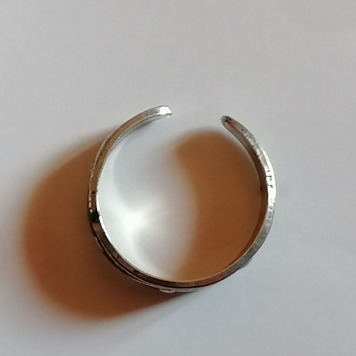 Silver 925 Toe Ring with Embossed Designs New