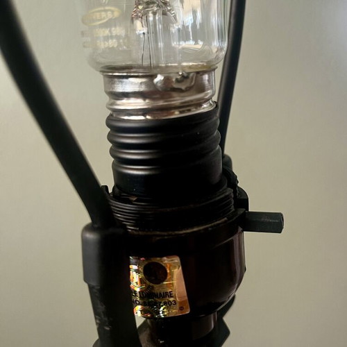 Vintage Lucite Table Lamp, Mid-Century Modern, 56 cm