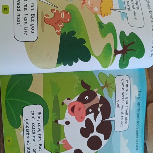 The Gingerbread Man children's book in English