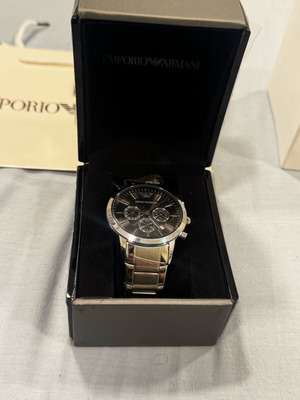 Ρολόι Emporio Armani EA7 καινούργιο, μαύρο και ασημί
