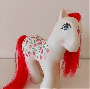 Μικρό μου πόνυ, Vintage My Little Pony G1 Sugarberry White Pink Twice As Fancy Strawberry MLP