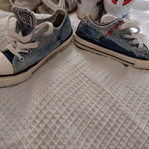 Converse shoes size 24 for boy or girl used, blue