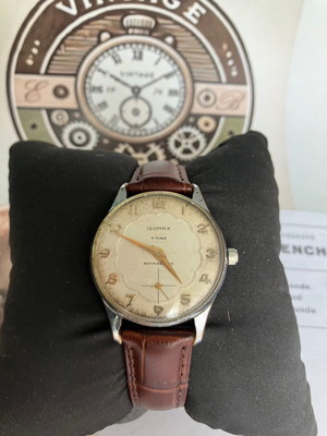 Isomax Super 17 Rubis vintage Swiss mechanical watch used