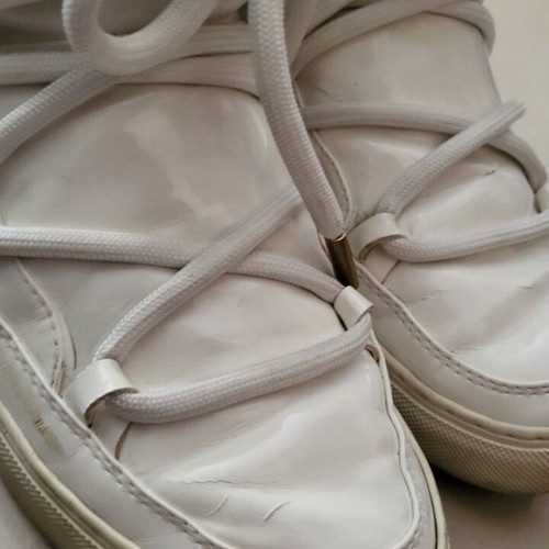 Inuikii boots used, white patent leather, size 41