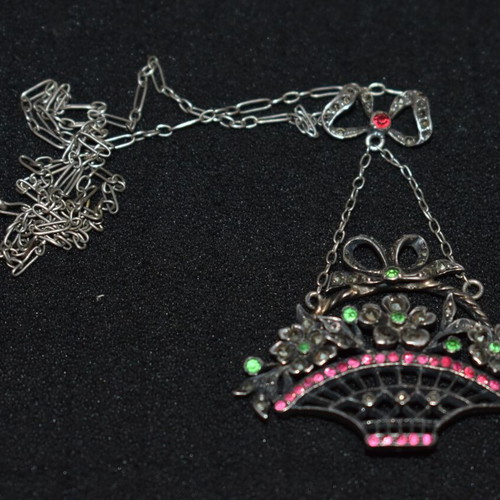 Silver Victorian pendant used