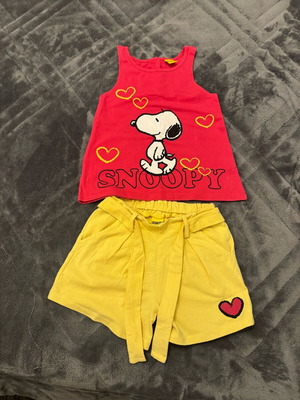 Snoopy children's clothing set like new