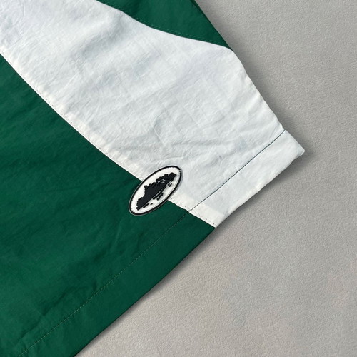 Corteiz Medium shorts new green white nylon windbreaker